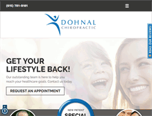 Tablet Screenshot of dohnalchiropractic.com